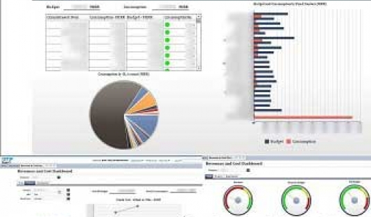 پروژه BI سامه آرا – دشبرد ساخته شده با ابزار SAP Dashboards 4.1 در خرداد ماه سال 1395